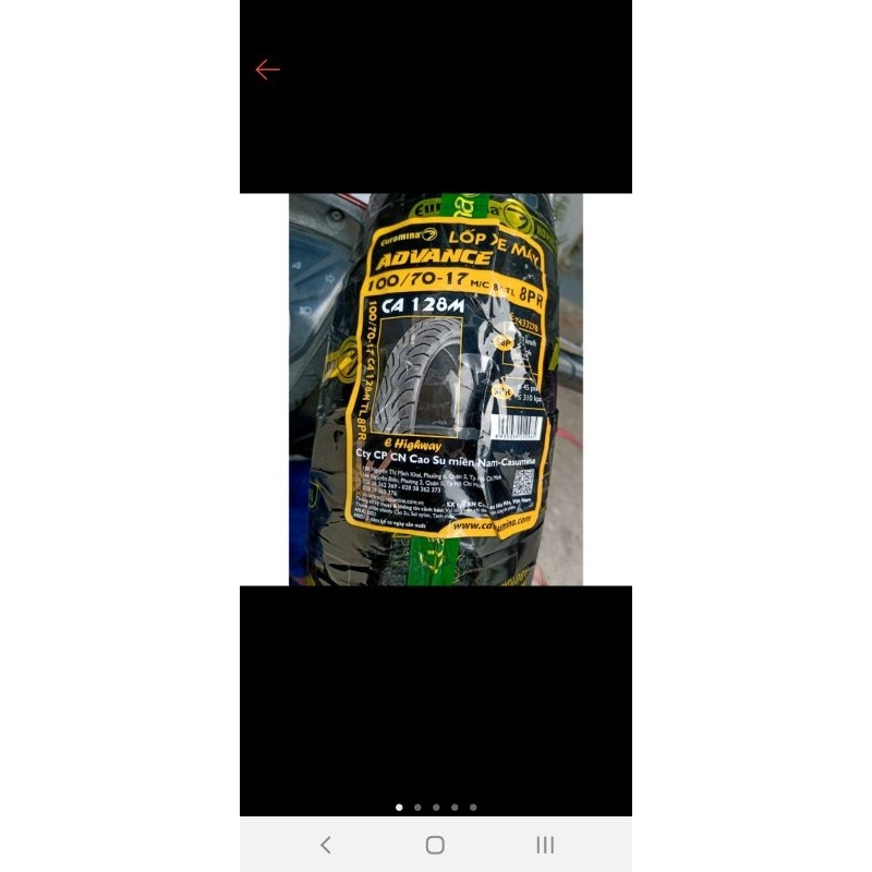 Lốp 130/70-17 và 120/70-17.....70/90-17 hiệu Euromina ko dùng săm...