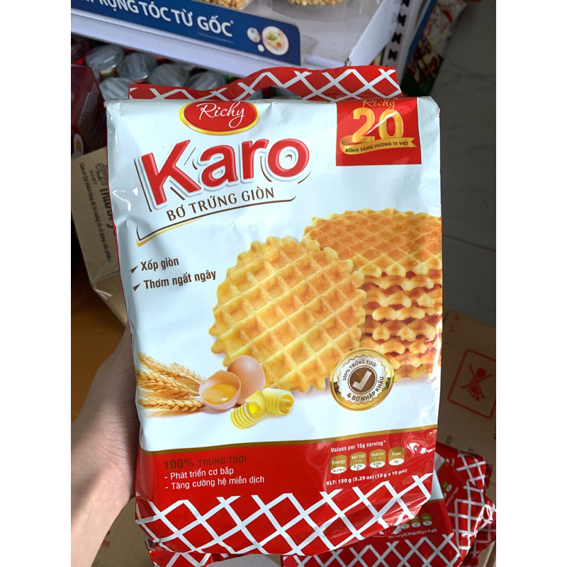 Bánh KARO sợi gà Richy túi 156g