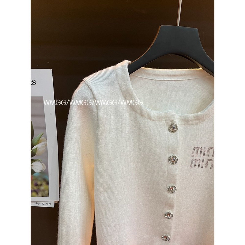 Áo len cardigan Miu Miu, áo khoác nữ
