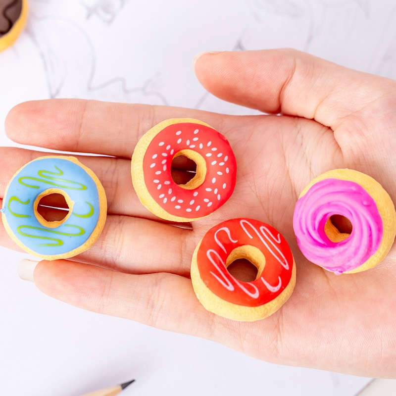 Set 6 gôm tẩy hình bánh Donut dễ thương - GT06