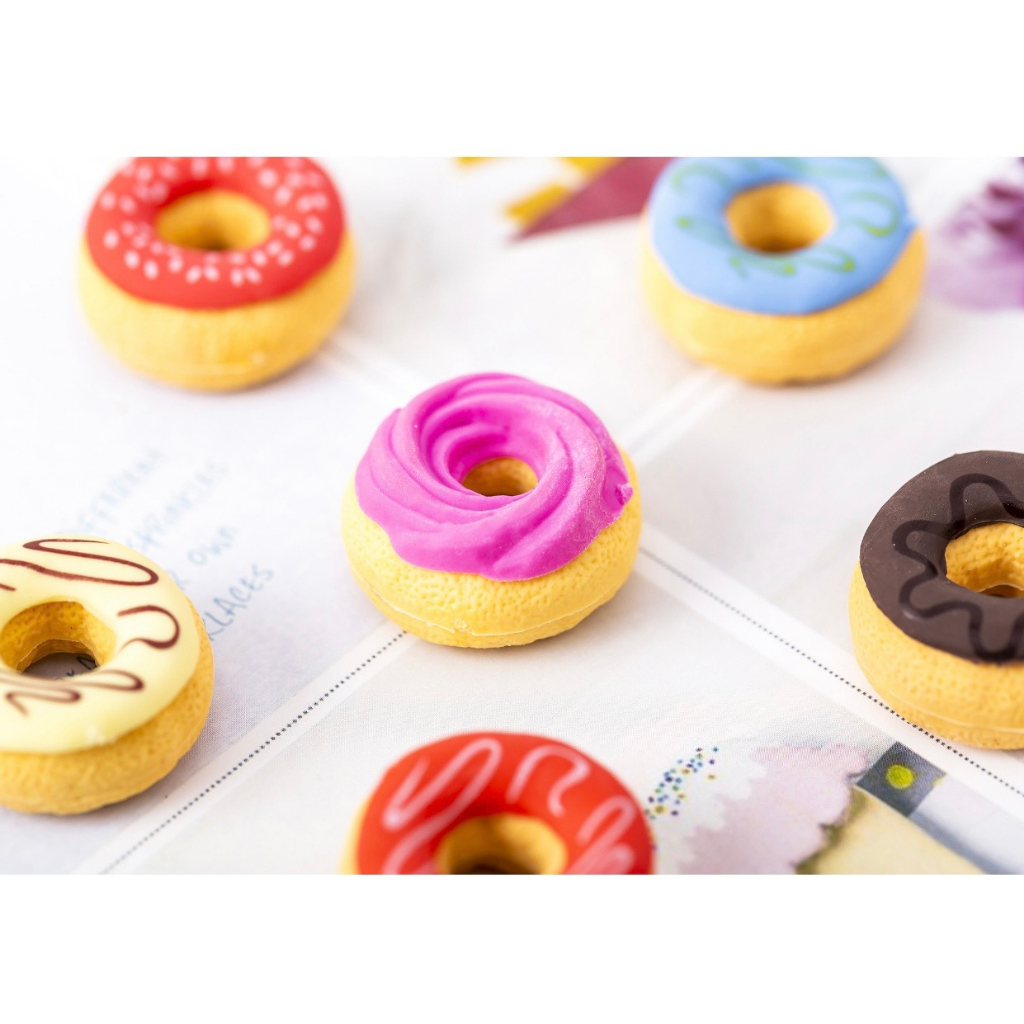 Set 6 gôm tẩy hình bánh Donut dễ thương - GT06