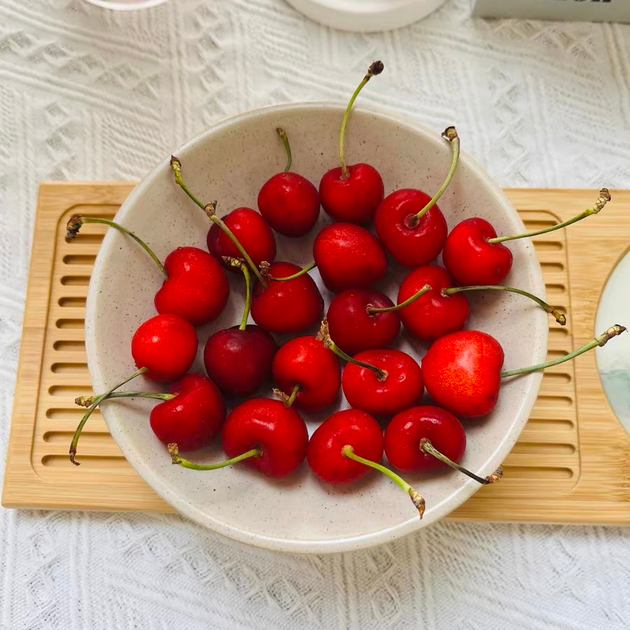 Đĩa sứ đế cao, đĩa đựng món tráng miệng, trái cây, bát đĩa decor