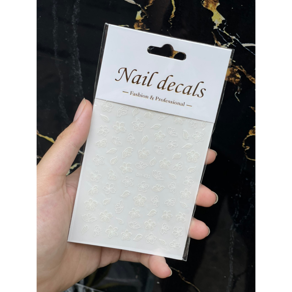 Sticker dán móng cao cấp phong cách Hàn Quốc