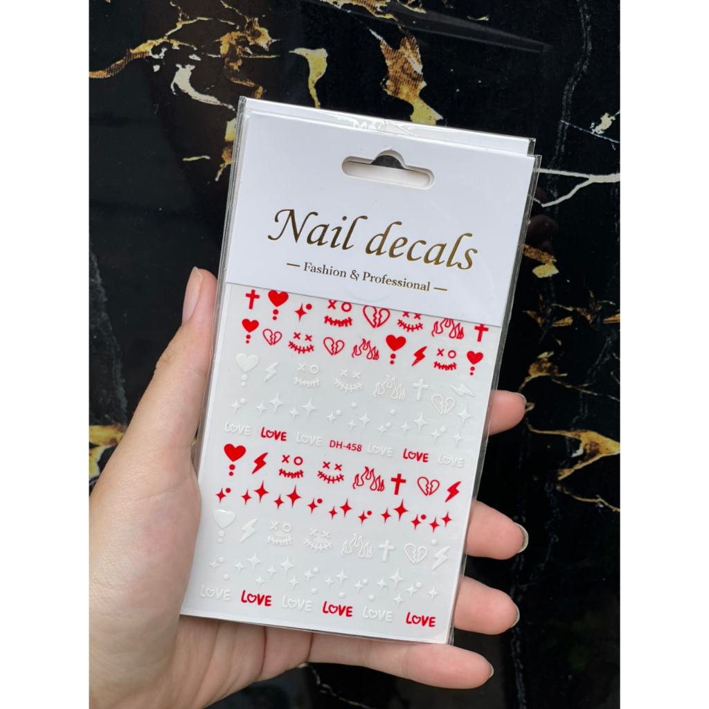 Sticker dán móng cao cấp phong cách Hàn Quốc