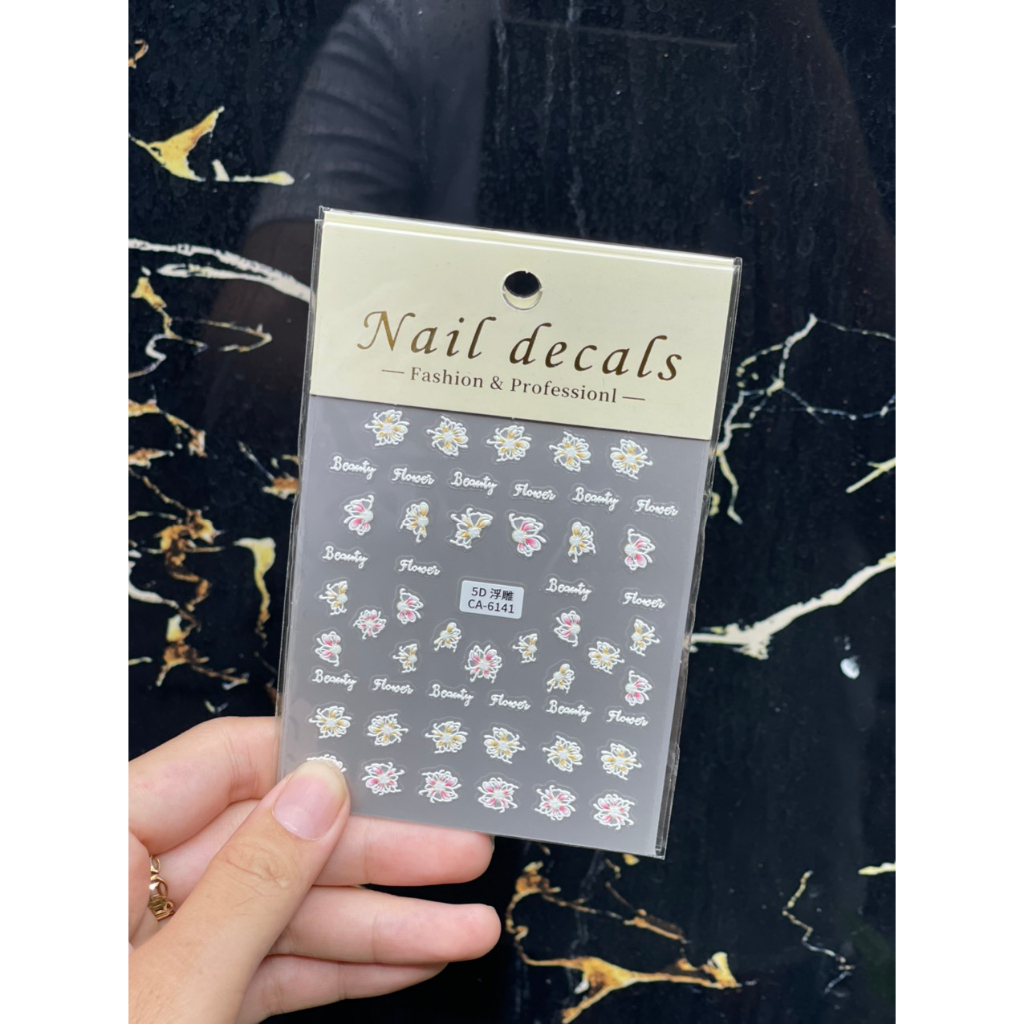 Sticker dán móng cao cấp Hàn Quốc In 5D