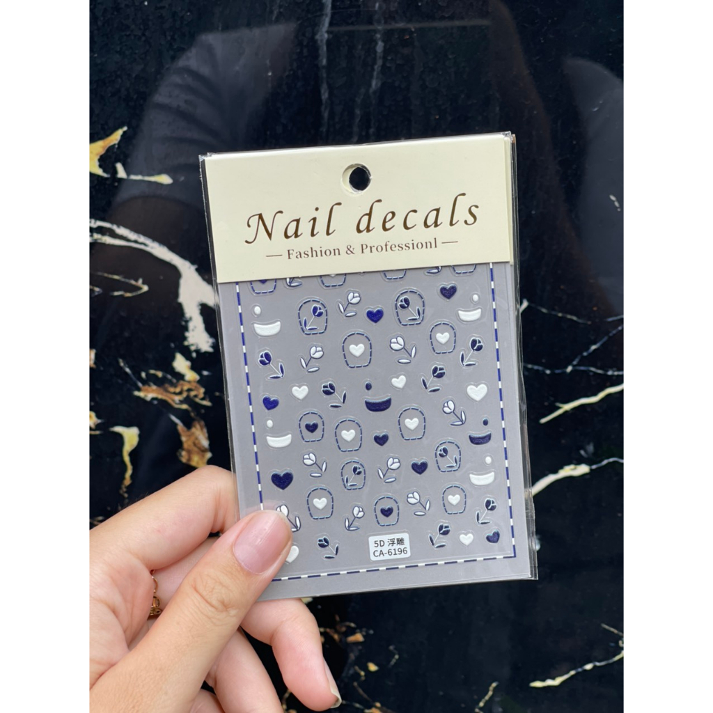 Sticker dán móng cao cấp Hàn Quốc In 5D
