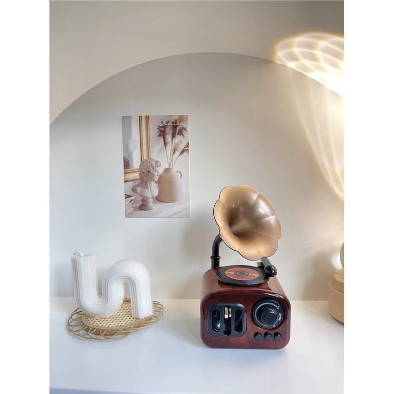 Mô Hình Máy Phát Nhạc Loa Kèn Cổ Điển Vintage Dùng Để Trang Trí Decor Làm Quà Tặng