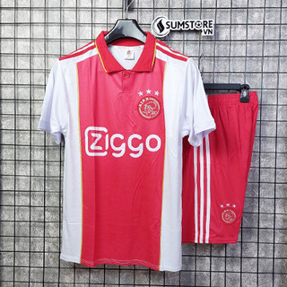 Áo Bóng Đá Ajax Amsterdam Trắng Đỏ DK - Đồ Đá Banh Đẹp