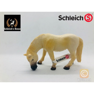Mô hình động vật , đồ chơi con vật Schleich chính hãng Ngựa Camargue đang gặm cỏ 13236 - Schleich House
