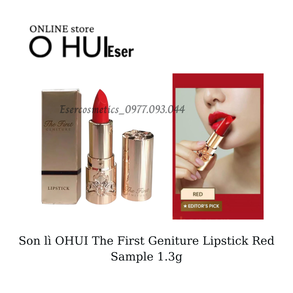 Son lì OHUI The First Geniture Lipstick Red Sample 1.3g_esersample