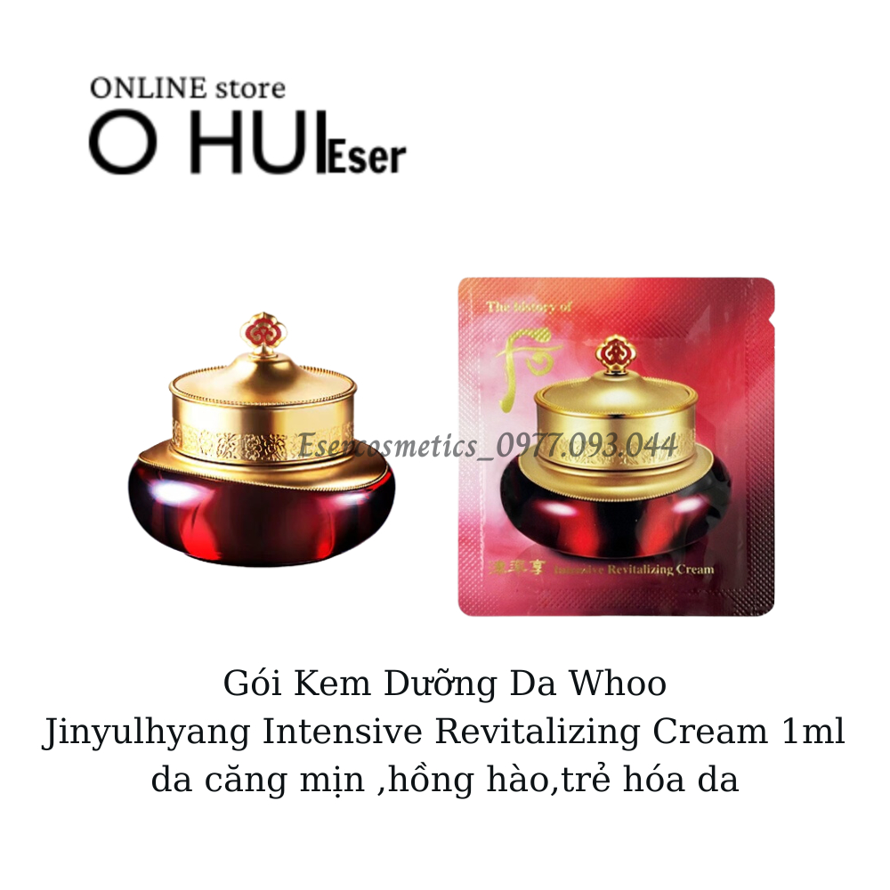 Kem Dưỡng Da Whoo Jinyulhyang Intensive Revitalizing Cream 1ml_da căng mịn ,hồng hào,trẻ hóa da