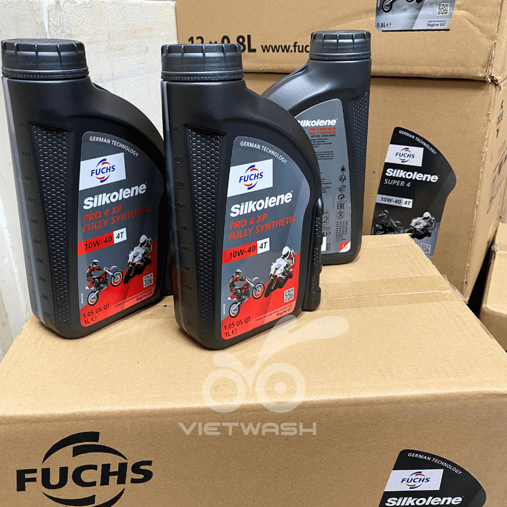Nhớt xe máy, nhớt xe số Fuchs Sikolene Pro 4 XP 10W40 API SN 1L