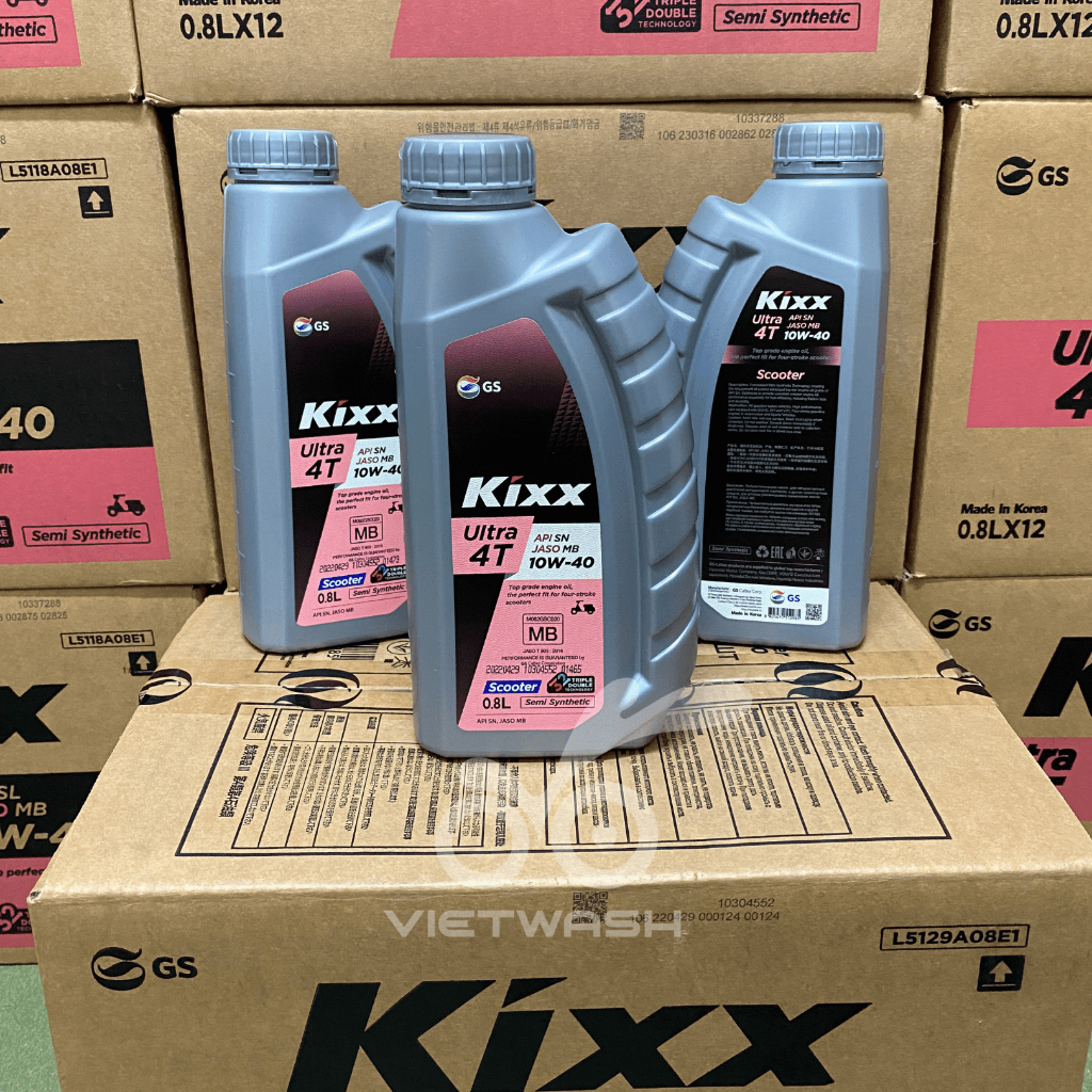 Nhớt xe máy, nhớt xe ga Kixx Ultra Scooter 10W40 API SL 800ml/1L