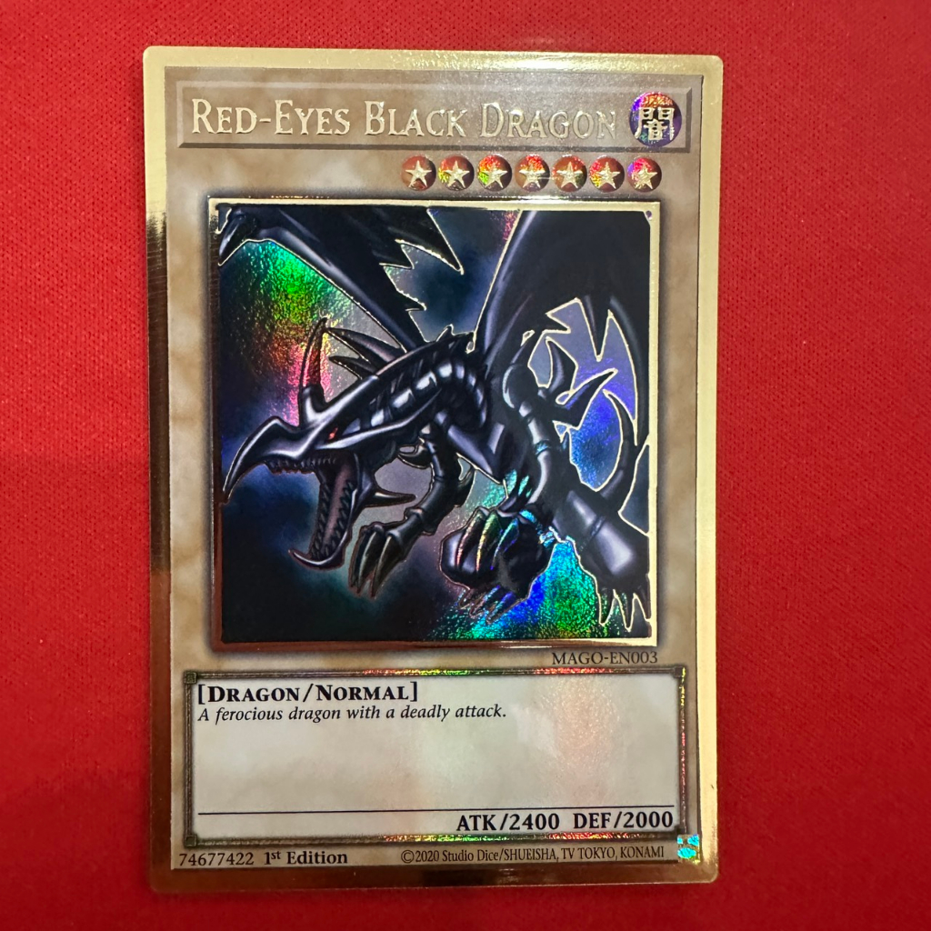 EN]Thẻ Bài Yugioh Chính Hãng] Red Eyes Black Dragon - Rồng Đen Mắt Đỏ - Art Gốc - Joey