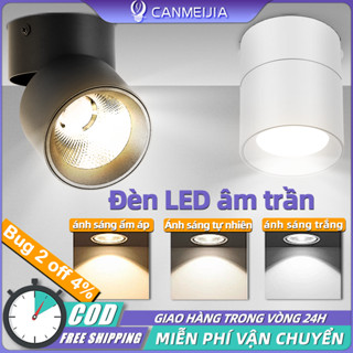 Đèn LED Downlight 3 Màu Mờ Spotlight Gắn Trên Bề Mặt 7W 10W 15W 25W Có Thể Gập Lại 360° Xoay Trang Trí Chiếu Sáng Trong Nhà 3 Màu Trong 1