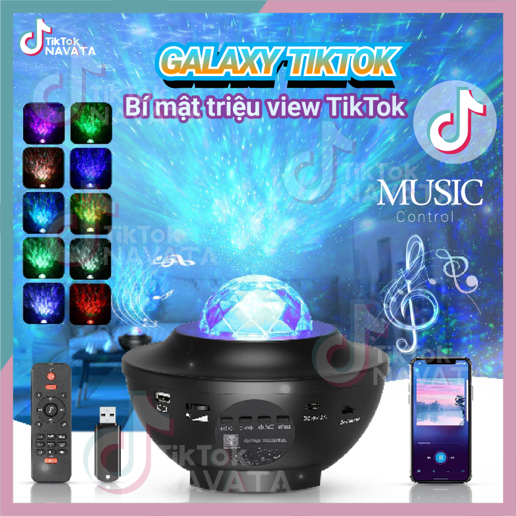 Đèn Led GALAXY TikTok đèn trần ngàn sao hot Tiktok Led thiên hà galaxy vũ trụ trang trí phòng ngủ hoặc quay video | BigBuy360 - bigbuy360.vn