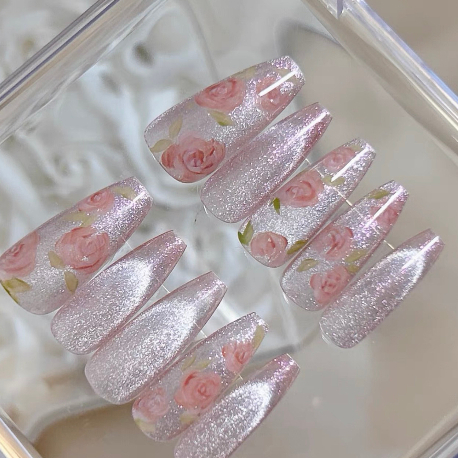 Sơn Gel đổi màu theo nhiệt độ Mắt mèo hồng