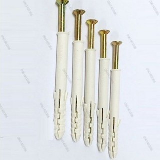 (Bán lẻ)Bộ vít nở nhựa ,treo đồ 10 x dài 100mm
