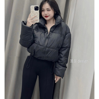 Áo phao dáng crotop siêu ấm