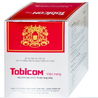 Viên uống Tobicom ICA hỗ trợ mỏi mắt, đau nhức mắt, quáng gà