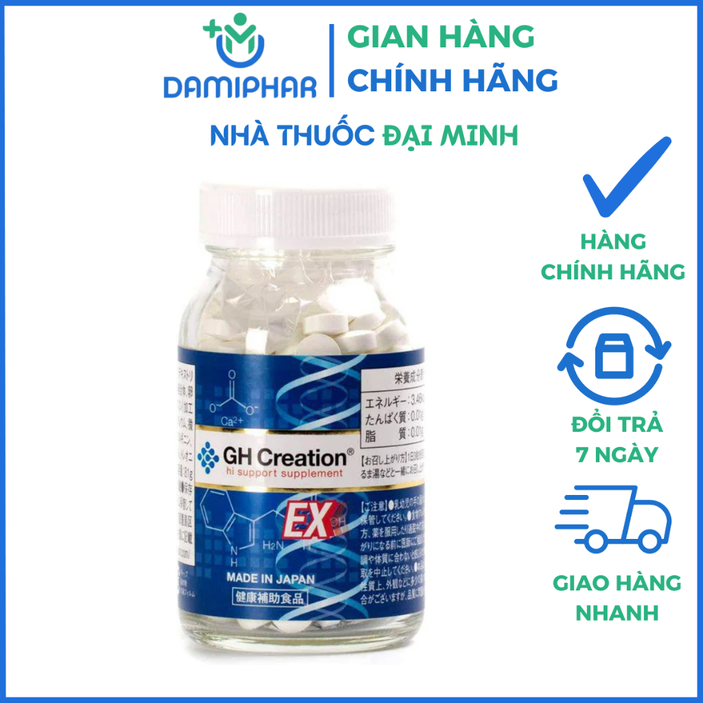 Viên Uống Tăng Chiều Cao GH Creation Ex Của Nhật Bản Lọ 270 Viên