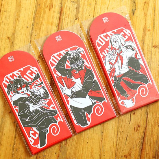 Set 10 bao lì xì Tết in hình Anime giấy C150 cán mờ Thiết Kế Độc Quyền - Mask Maker