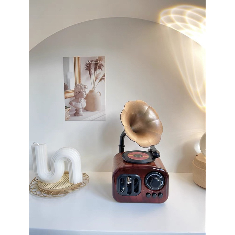 Mô Hình Máy Phát Nhạc Loa Kèn Cổ Điển Vintage Dùng Để Trang Trí Decor Làm Quà Tặng