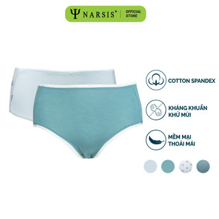 Quần lót nữ Cotton kháng khuẩn Narsis Quần Chíp Nữ Phối Ren nhẹ nhàng, màu sắc trẻ trung co giãn siêu mát