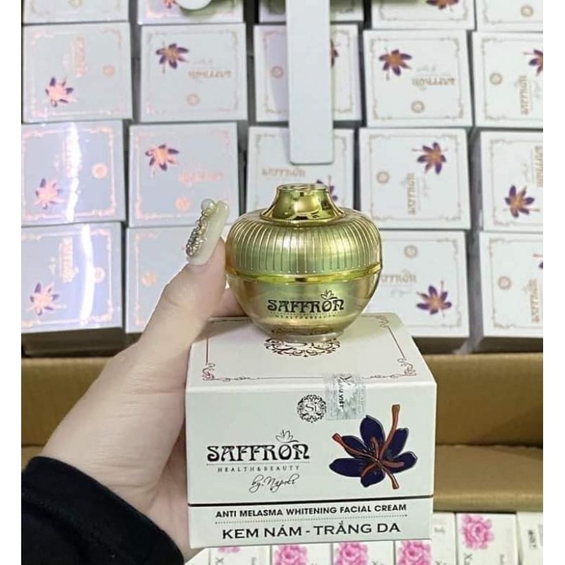 (Chính Hãng) Kem Face Giảm Nám Dưỡng Trắng Da Saffron Hải Âu Việt Hộp 10g