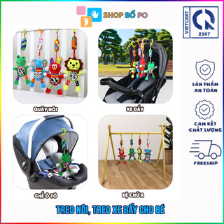 Đồ chơi treo nôi cho bé có kèm theo lục lạc - Treo trên nôi, cũi, xe đẩy, Kệ chữ A