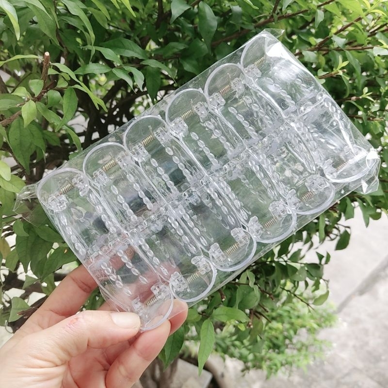 Kẹp càng cua 5răng,3 răng đầu tròn trong suốt hình thật