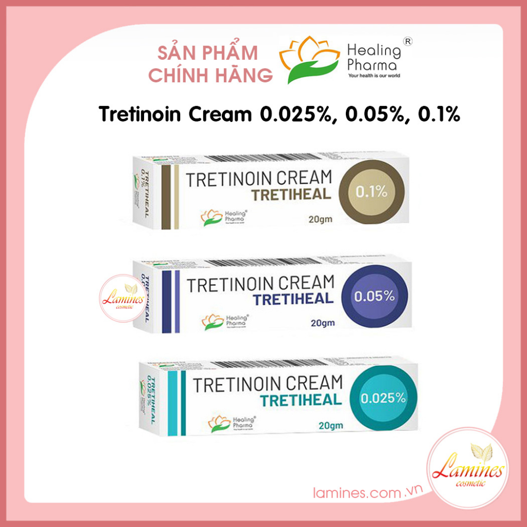 Tretinoin Tretiheal Cream Usp  0.05%  - Kem Chống Lão Hóa [ Hàng có sẵn]