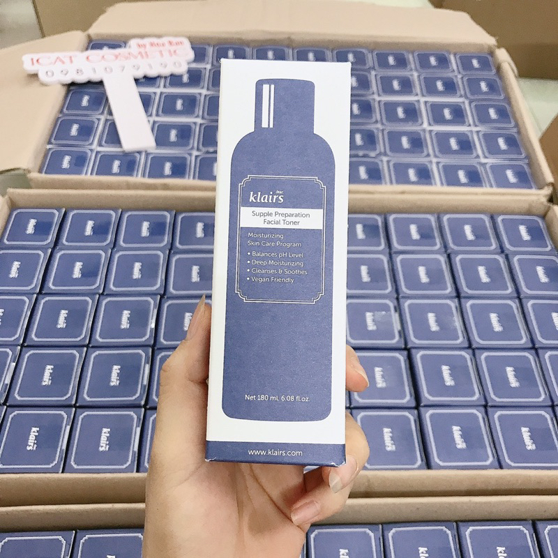 Nước hoa hồng Dear Klairs Supple Preparation Unscented Toner 180ml