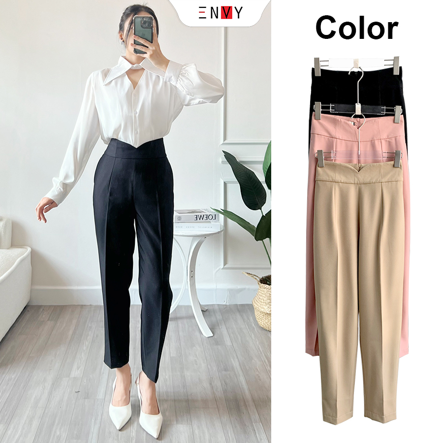 Quần Baggy Nữ Cạp Cao Lưng Kiểu ENVY QK37