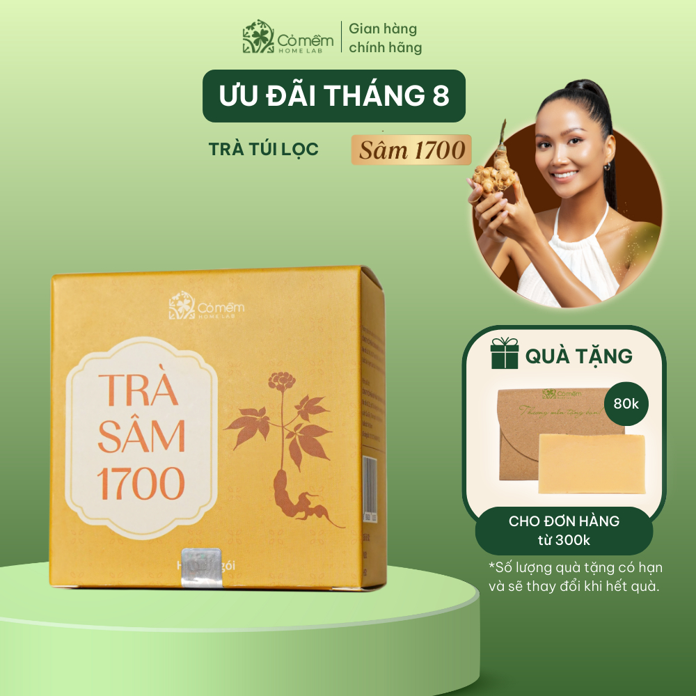 Trà Sâm 1700 Giúp Giải Độc Ngừa Lão Hoá Da Dạng Túi Lọc Cỏ Mềm 15gr