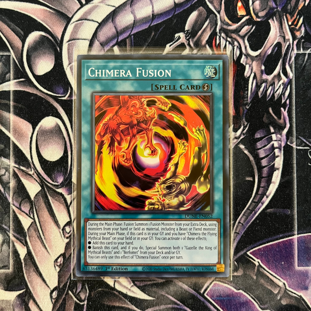 Thẻ bài Yugioh! Chimera Fusion - DUNE-EN052 - Super Rare 1st Edition