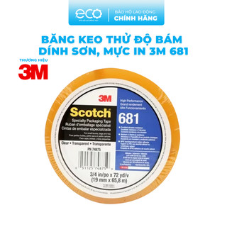 Băng keo 3m scotch 681 khổ 25,4 mm x 66m thử mực in, sơn chuyên dụng