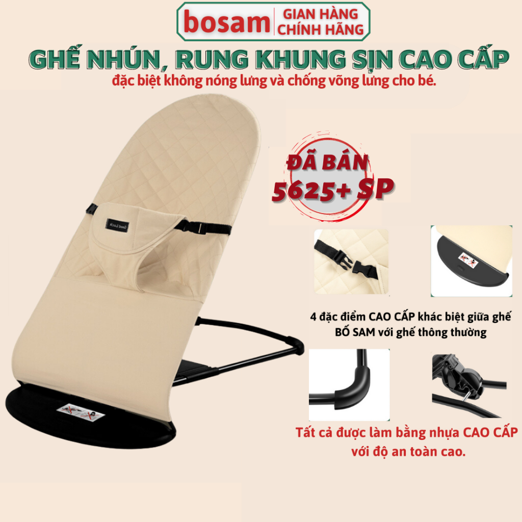 Ghế nhún rung cho trẻ sơ tinh từ 2 tháng, Shop Bố Sam