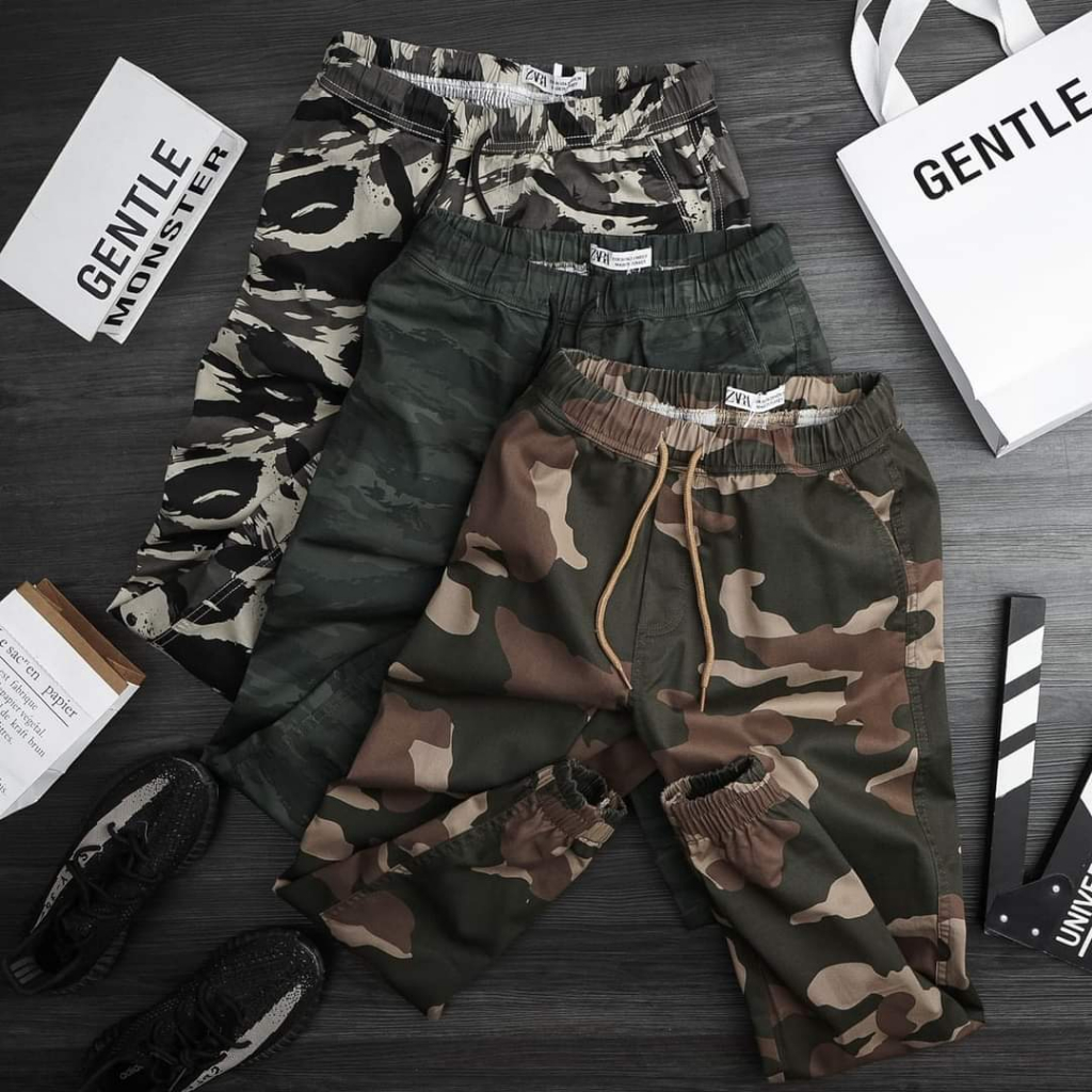 Quần Kaki nam TVN hàng xuất khẩu dư đủ màu và vân camo kiểu Jogger co giãn nhẹ