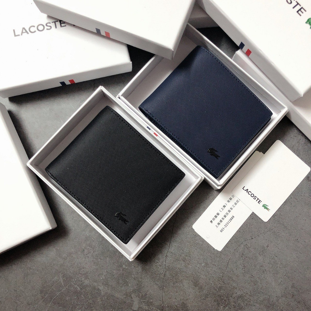Ví Lacoste Gập Trơn