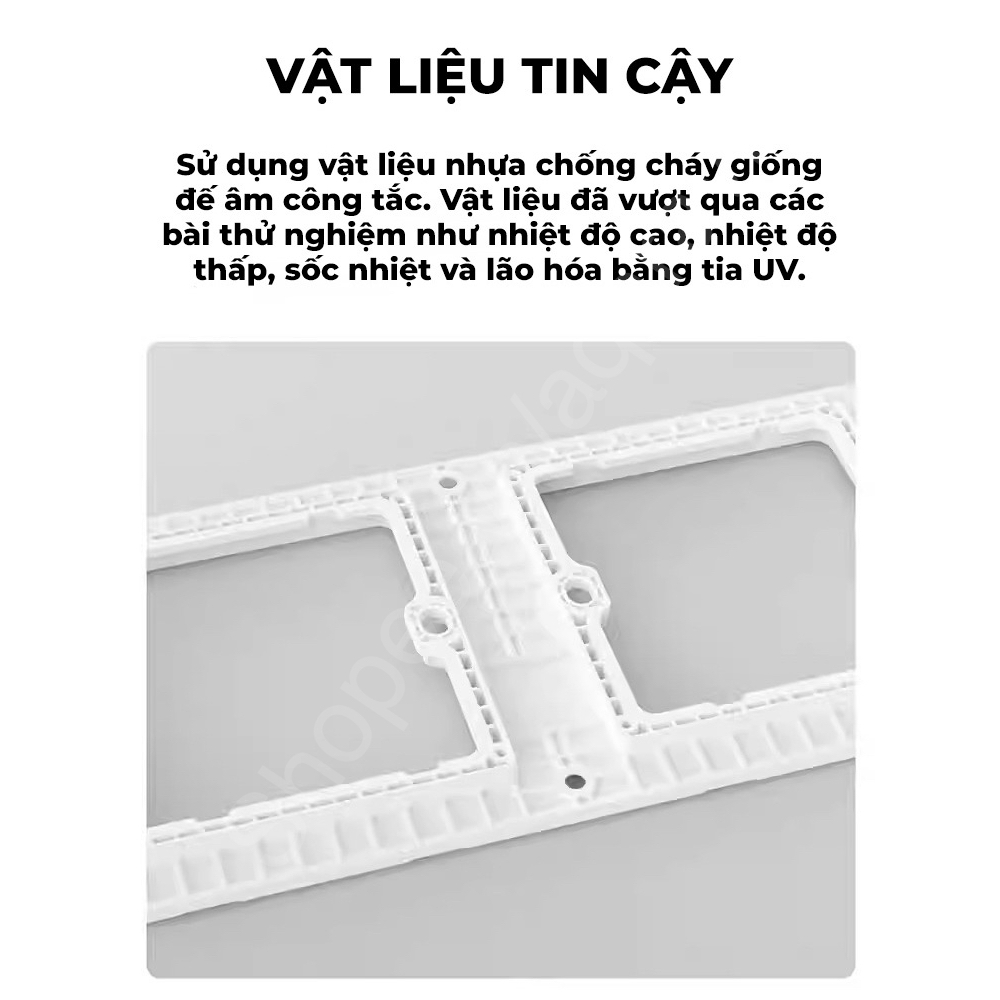 Khung viền cố định Công tắc Aqara D1, H1, E1 - Sắp xếp công tắc ngay thẳng và sát nhau, đồng bộ và liền mạch