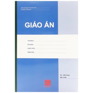 Sổ giáo án A4-200 trang