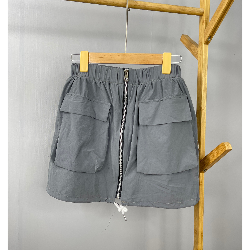 Chân Váy Ngắn Vải Dù, Chân Váy Cạp Chun Co Giãn 3 size SML