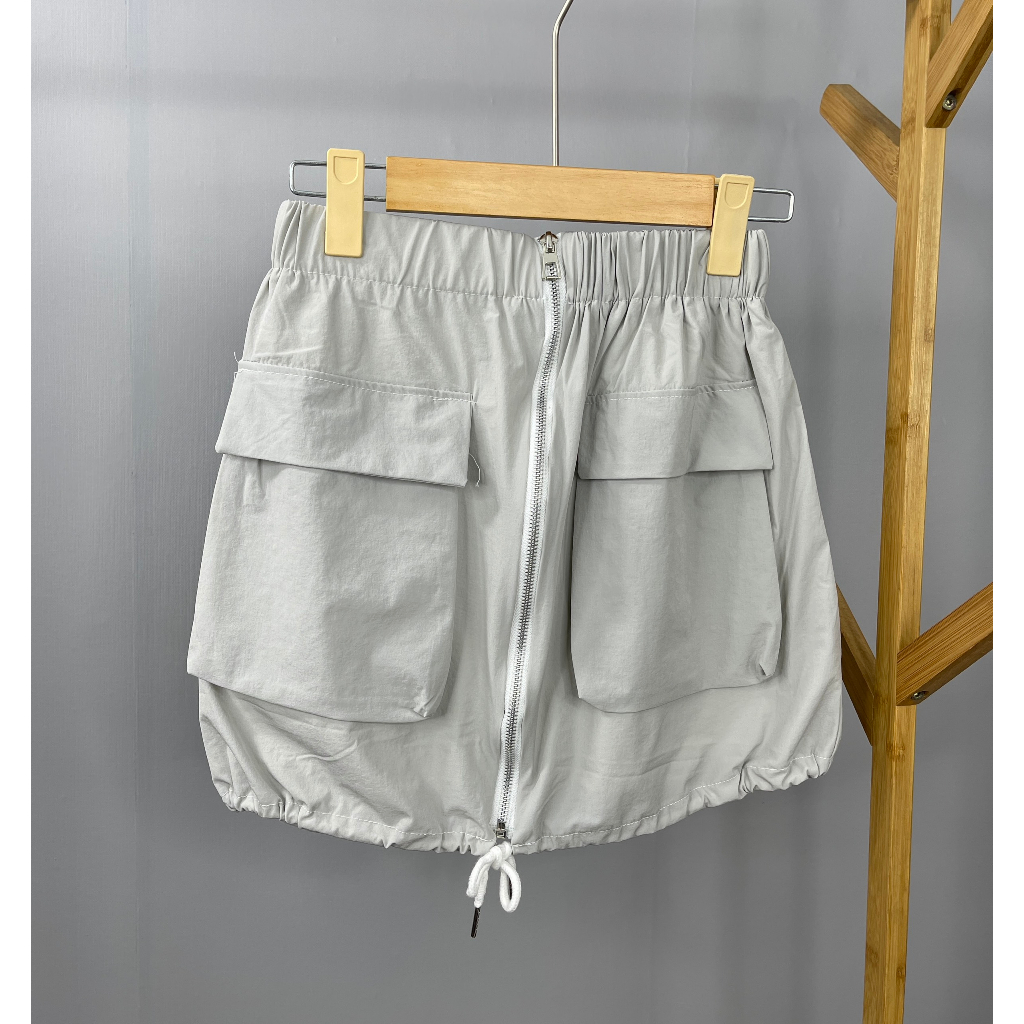 Chân Váy Ngắn Vải Dù, Chân Váy Cạp Chun Co Giãn 3 size SML