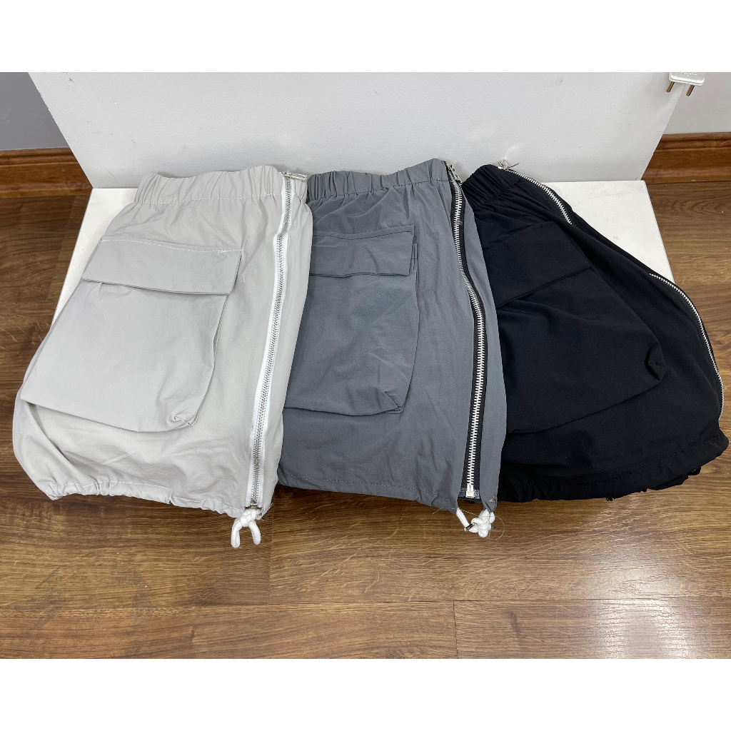 Chân Váy Ngắn Vải Dù, Chân Váy Cạp Chun Co Giãn 3 size SML