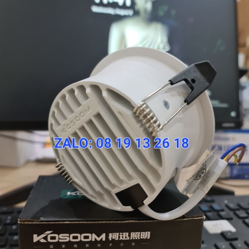 Đèn âm trần Chống Chói Chiếu Sâu KOSOOM Prime 10W, 15W, 20W, bảo hành 3 năm