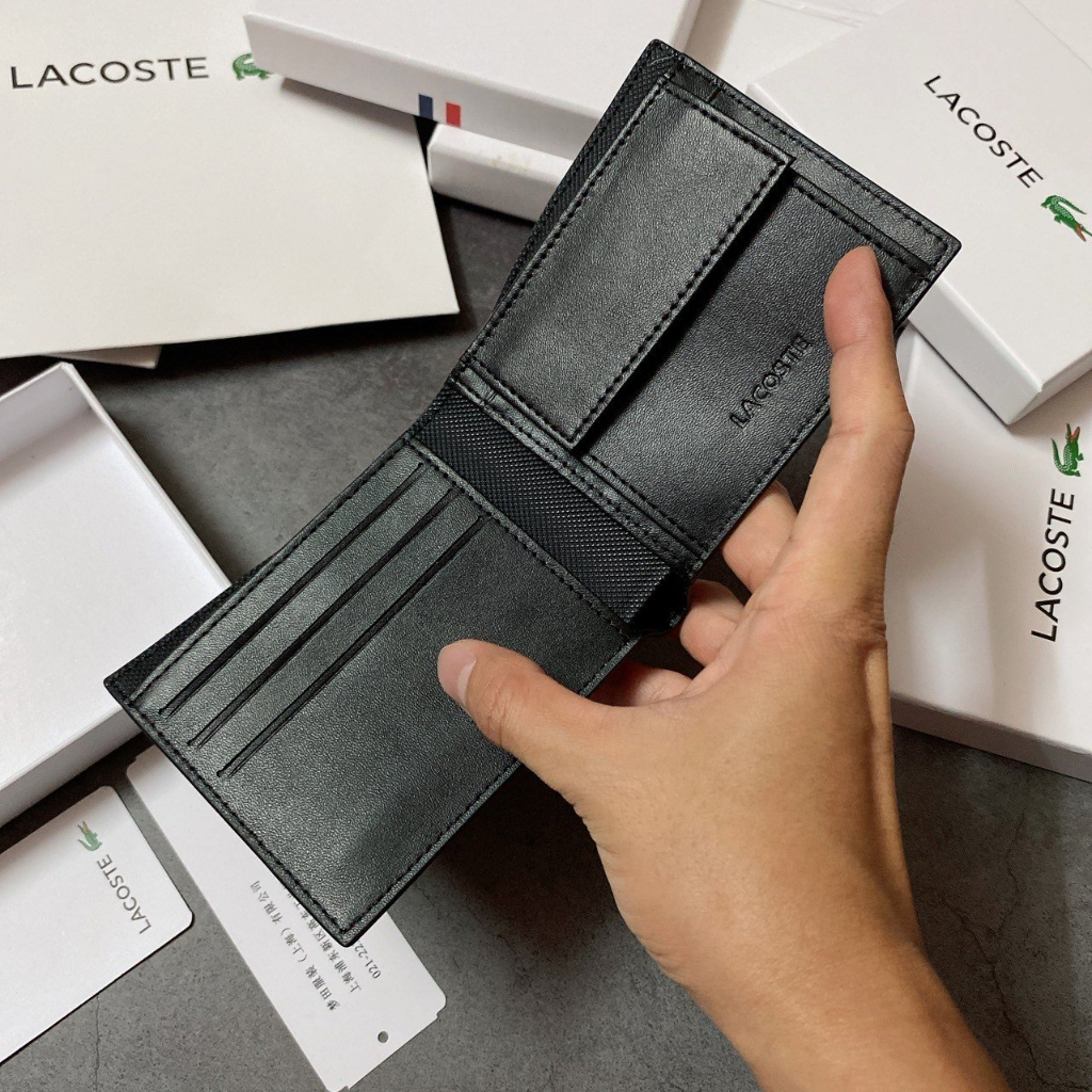 Ví Lacoste Gập Trơn