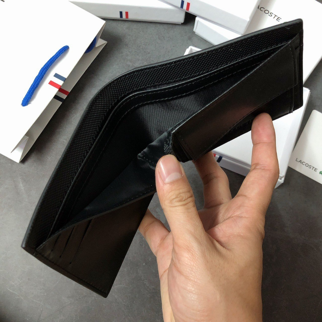 Ví Lacoste Gập Trơn