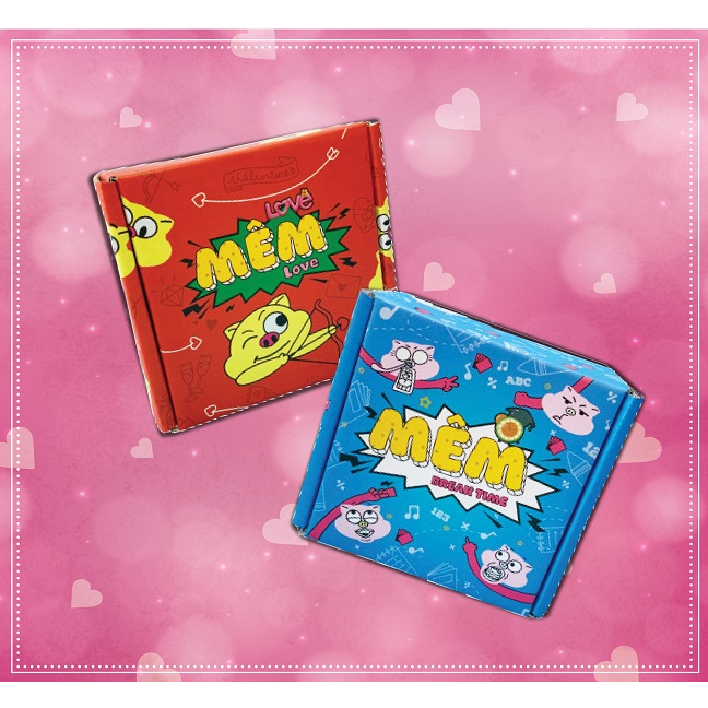 Combo 2 phiên bản Mêm 2 và Mêm 3 Tình Iu và Học Đường, board game chơi nhóm hài hước thú vị