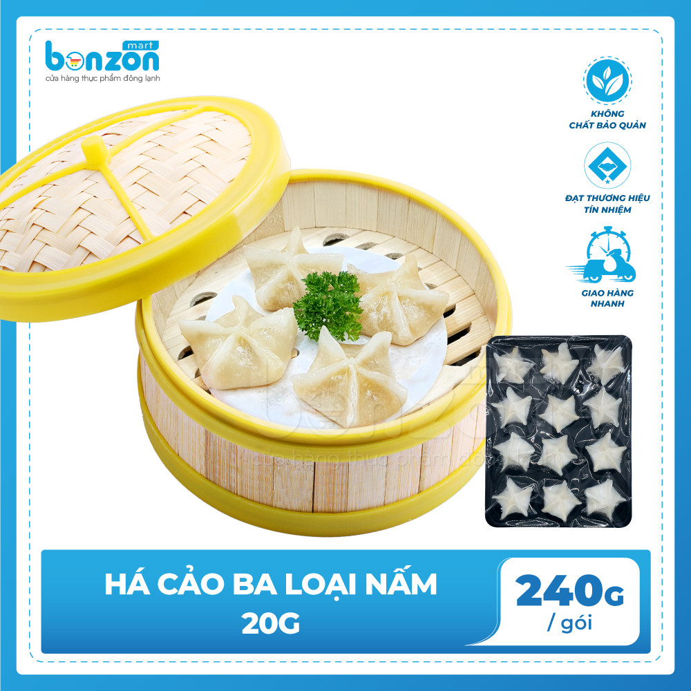 Bonzon - Há cảo ba loại nấm 240gr